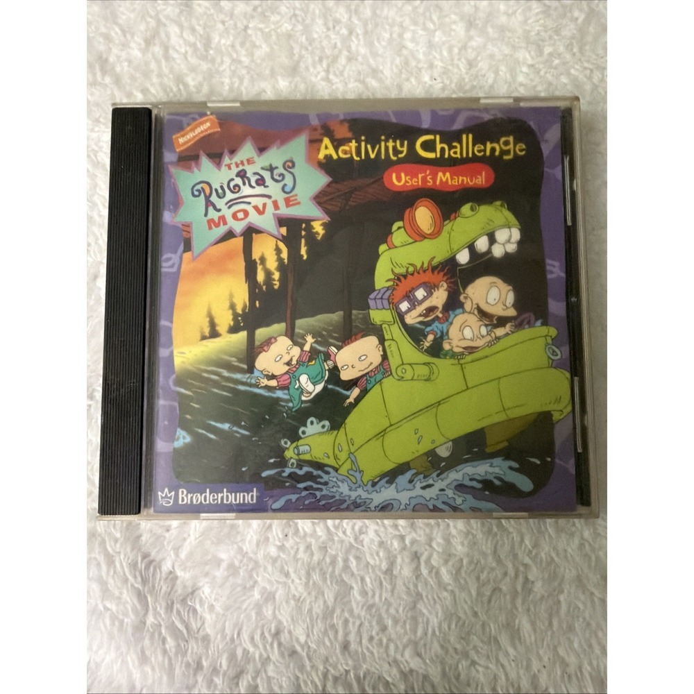 The Rugrats Movie Activity Challenge PC CD ROM Computer Windows Game 1998 Vtg